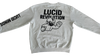 White "Rise" Long Sleeve Premium Sweatshirt